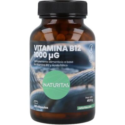 Naturitas Vitamina B12 120 Cápsulas - Suplemento de Vitamina B12 Naturitas Vitamina B12 120 Cápsulas - Suplemento de Vitamina B12