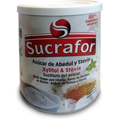 Sucrafor Xylitol y Stevia 300 g - Sustituto de azúcar Sucrafor Xylitol y Stevia 300 g - Sustituto de azúcar