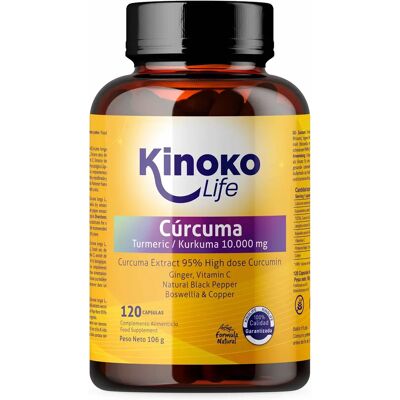 Kinoko Life Kurkuma 10000 mg - Entzündungshemmend & Antioxidans Kinoko Life Kurkuma 10000 mg - Entzündungshemmend & Antioxidans