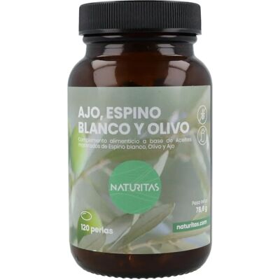 Naturitas Essentials Ajo, Espino Blanco, Azeitona - Suplemento Alimentar Naturitas Essentials Ajo, Espino Blanco, Azeitona - Suplemento Alimentar
