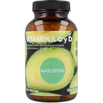 Vitamina C y D 180 cápsulas - Naturitas - Apoya inmunidad - Sin gluten Vitamina C y D 180 cápsulas - Naturitas - Apoya inmunidad - Sin gluten