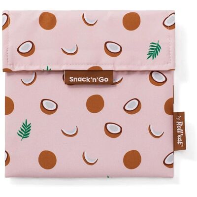 Roll'eat Bolsa de Snack Coco - Reutilizable, Impermeable, 18x18cm Roll'eat Bolsa de Snack Coco - Reutilizable, Impermeable, 18x18cm
