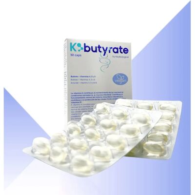 Keybiological K-Butyrat - Veganes Buttersäure - 30 pflanzliche Kapseln Keybiological K-Butyrat - Veganes Buttersäure - 30 pflanzliche Kapseln