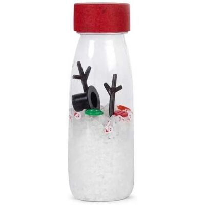 Bouteille sensorielle Petit Boum - Bonhomme de neige de Noël Bouteille sensorielle Petit Boum - Bonhomme de neige de Noël