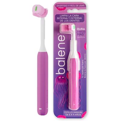 Cepillo de Dientes Infantil Violeta 6-11 Años - Balene Cepillo de Dientes Infantil Violeta 6-11 Años - Balene