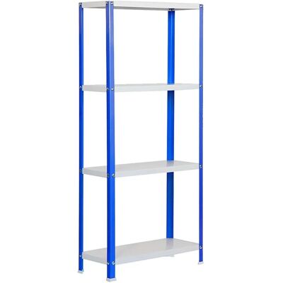 Estantería metálica SimonRack 160x80x30cm - Azul-Blanco - Estantería Estantería metálica SimonRack 160x80x30cm - Azul-Blanco - Estantería