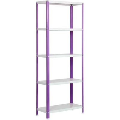 Estantería Simonrack Violeta/Blanco - 5 estantes - 1800x1000x400 mm Estantería Simonrack Violeta/Blanco - 5 estantes - 1800x1000x400 mm