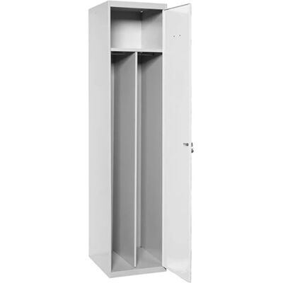SimonRack Casier Métallique 1 Porte Gris/Blanc - Casier - Publicité SimonRack Casier Métallique 1 Porte Gris/Blanc - Casier - Publicité