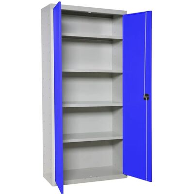 Armario metálico Simonlocker - 180x100x40cm, Azul - Multiuso Armario metálico Simonlocker - 180x100x40cm, Azul - Multiuso