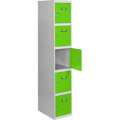 SimonRack Casier métallique 5 portes - Armoire métallique - Publicité SimonRack Casier métallique 5 portes - Armoire métallique - Publicité