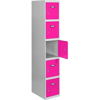 Casier métallique SimonRack 5 portes INITIEL - Armoire de rangement - Publicité Casier métallique SimonRack 5 portes INITIEL - Armoire de rangement - Publicité