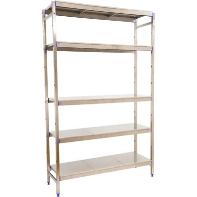 Estantería de acero inoxidable SimonRack - 5 estantes - 1600x860x400mm Estantería de acero inoxidable SimonRack - 5 estantes - 1600x860x400mm