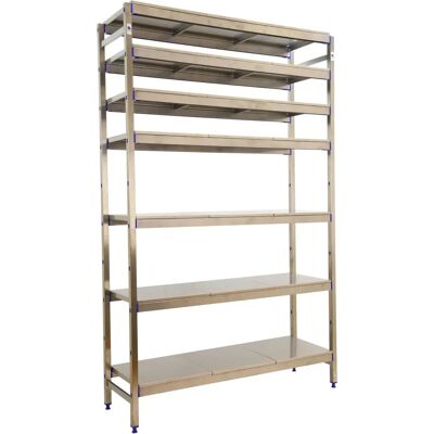 Estantería de acero inoxidable SimonRack - 7 estantes - 2000x860x500 mm Estantería de acero inoxidable SimonRack - 7 estantes - 2000x860x500 mm