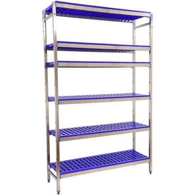Estantería de acero inoxidable SimonRack - 6 estantes, 1600x860x400 mm Estantería de acero inoxidable SimonRack - 6 estantes, 1600x860x400 mm