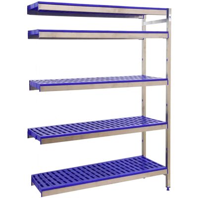 Scaffale in acciaio inox SimonRack - Blu - 5 ripiani - Stoccaggio alimenti Scaffale in acciaio inox SimonRack - Blu - 5 ripiani - Stoccaggio alimenti
