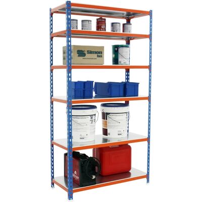 Estantería Simonrack - 6 estantes, 200kg c/u - Azul Estantería Simonrack - 6 estantes, 200kg c/u - Azul