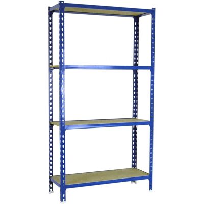 SimonRack Blau/Holz 4-stöckiges Metallsystem SimonRack Blau/Holz 4-stöckiges Metallsystem
