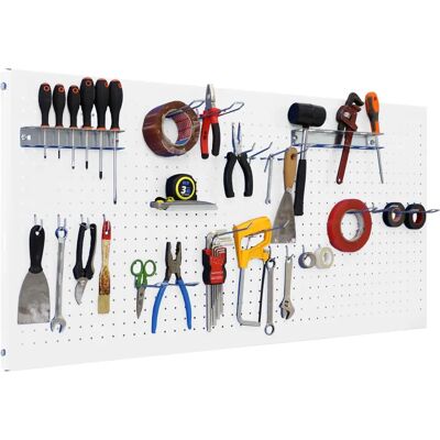 Simonrack Panel - 1200x600mm Werkzeugwand Organizer mit Haken & Zubehör Simonrack Panel - 1200x600mm Werkzeugwand Organizer mit Haken & Zubehör