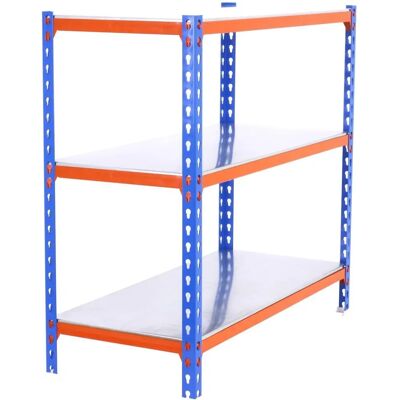 Simon Rack - Metallregal - 3/400 1000mm, Blau/Orange/Galvanisiert - Regalsystem Simon Rack - Metallregal - 3/400 1000mm, Blau/Orange/Galvanisiert - Regalsystem