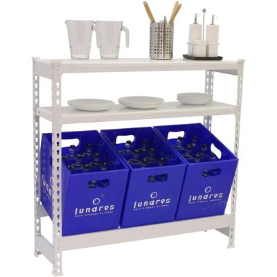 Étagère Simonrack 8425437087783 Blanc - Rayonnage de stockage - Publicité Étagère Simonrack 8425437087783 Blanc - Rayonnage de stockage - Publicité