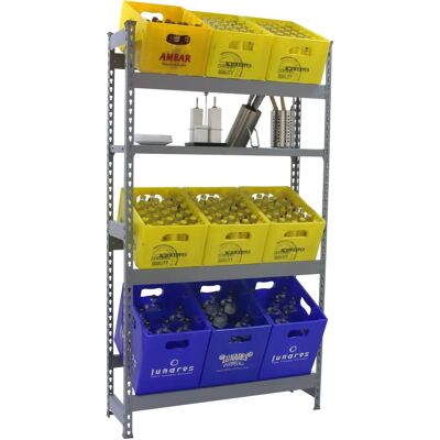 Scaffale in acciaio Simonrack 3-1 - Grigio - Max 300kg Scaffale in acciaio Simonrack 3-1 - Grigio - Max 300kg