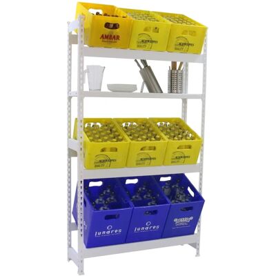 Scaffale di stoccaggio Simonrack 8425437087820 Bianco - Scaffale Scaffale di stoccaggio Simonrack 8425437087820 Bianco - Scaffale