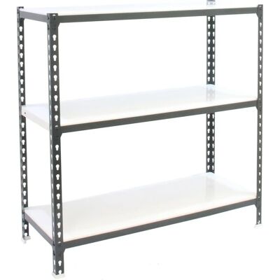 Étagère robuste en acier Simonclick - Anthracite/Blanc - Publicité Étagère robuste en acier Simonclick - Anthracite/Blanc - Publicité