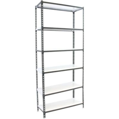 Estantería metálica Simonrack Mini 6/400 - Antracita/Blanco - 2500x800x400 Estantería metálica Simonrack Mini 6/400 - Antracita/Blanco - 2500x800x400