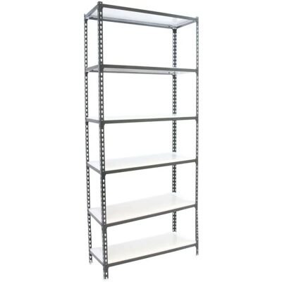 Estantería metálica SimonRack 6/500 2500 Antracita/Blanco - Estantería Estantería metálica SimonRack 6/500 2500 Antracita/Blanco - Estantería