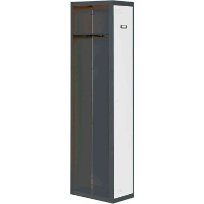 Taquilla metálica SimonRack - 1800x300x500mm - Blanco/Antracita - 1 compartimento Taquilla metálica SimonRack - 1800x300x500mm - Blanco/Antracita - 1 compartimento