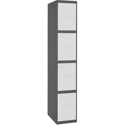 SimonRack 8425437105944 Armario metálico - 4 puertas, Antracita/Blanco - Hogar SimonRack 8425437105944 Armario metálico - 4 puertas, Antracita/Blanco - Hogar