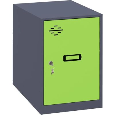 Casier Simonrack Mini Anthracite/Vert - Casier - Publicité Casier Simonrack Mini Anthracite/Vert - Casier - Publicité