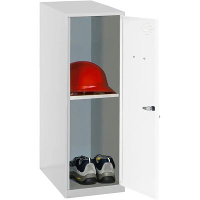 Simon Rack Spind Grau/Weiß 30x50x91,5cm - Schrank Simon Rack Spind Grau/Weiß 30x50x91,5cm - Schrank