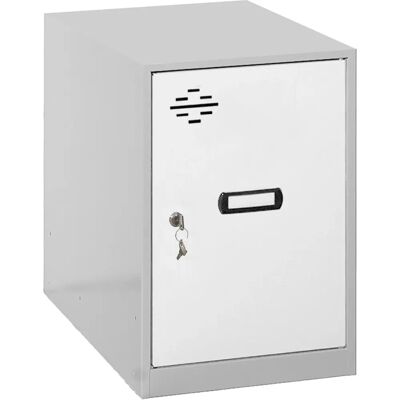 Casier de stockage Simonrack - Gris/Blanc - 475x400x500mm - Publicité Casier de stockage Simonrack - Gris/Blanc - 475x400x500mm - Publicité