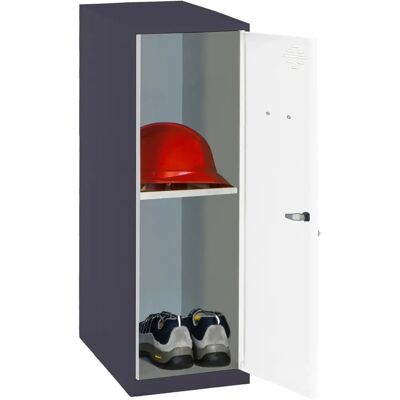 Armoire de rangement Simonrack Mini démontée - Anthracite/Blanc - Publicité Armoire de rangement Simonrack Mini démontée - Anthracite/Blanc - Publicité