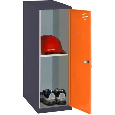 Armoire Simonrack Anthracite/Orange - Rangement Sécurisé - Publicité Armoire Simonrack Anthracite/Orange - Rangement Sécurisé - Publicité