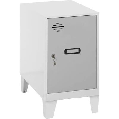 Simonrack - Taquillas de acero Gris/Blanco 30x50x57.5cm - Armario de almacenamiento Simonrack - Taquillas de acero Gris/Blanco 30x50x57.5cm - Armario de almacenamiento