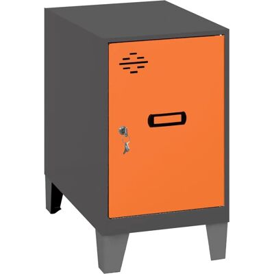 Simonrack Spind Mini Anthrazit/Orange - Schließfach Simonrack Spind Mini Anthrazit/Orange - Schließfach