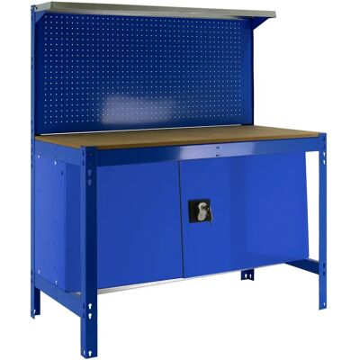 Simon Rack BT3 Werkbank - Metall/Blau/Holz - 1445x910x610 mm Simon Rack BT3 Werkbank - Metall/Blau/Holz - 1445x910x610 mm