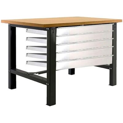 Simon Rack BT6L Werkbank - 5 Schubladen - 600kg Belastung - MDF/Anthrazit Simon Rack BT6L Werkbank - 5 Schubladen - 600kg Belastung - MDF/Anthrazit