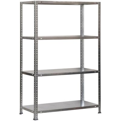 Étagère métallique galvanisée Simon Rack 4 niveaux - Publicité Étagère métallique galvanisée Simon Rack 4 niveaux - Publicité