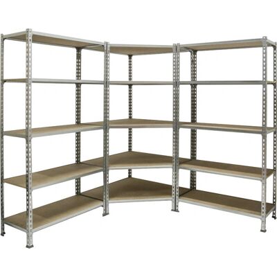 Simonrack Schwerlastregal Stahl & Holz - 5 Fachböden, 90x40x180cm Simonrack Schwerlastregal Stahl & Holz - 5 Fachböden, 90x40x180cm