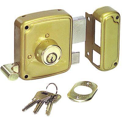 Ucem - Cerradura de puerta/cerrojo - Monopunto, Hierro, Derecha, Oro Ucem - Cerradura de puerta/cerrojo - Monopunto, Hierro, Derecha, Oro