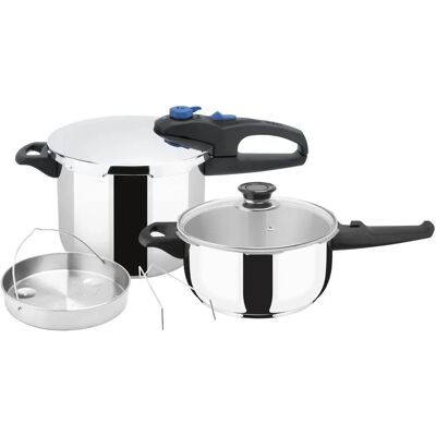 Conjunto de Panela de Pressão Sogo 4L-6L - Compatível com Indução Conjunto de Panela de Pressão Sogo 4L-6L - Compatível com Indução