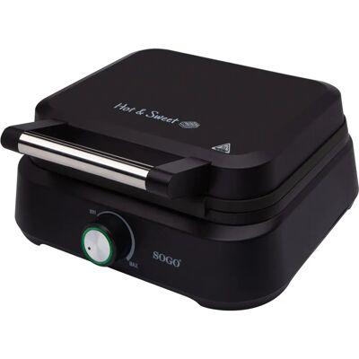 Sogo Waffle Iron - WAF-SS-7235 - Preto, Aço inoxidável - Máquina de wafles Sogo Waffle Iron - WAF-SS-7235 - Preto, Aço inoxidável - Máquina de wafles
