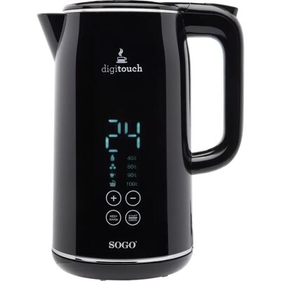 Sogo Bollitore Elettrico Controllo Digitale Temperatura - NERO Sogo Bollitore Elettrico Controllo Digitale Temperatura - NERO