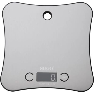 Sogo BAC-SS-2915 - Acciaio inossidabile - Bilancia da cucina Sogo BAC-SS-2915 - Acciaio inossidabile - Bilancia da cucina