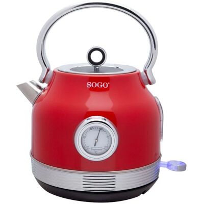 Sogo Wasserkocher 1,8L Retro - ROT Sogo Wasserkocher 1,8L Retro - ROT