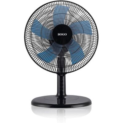 SOGO VEN-SS-21440 - Preto, Azul - Ventilador doméstico de lâminas SOGO VEN-SS-21440 - Preto, Azul - Ventilador doméstico de lâminas