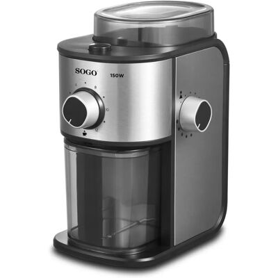 Sogo MOL-SS-5236 - Prata, Preto - Moedor de café com lâminas Sogo MOL-SS-5236 - Prata, Preto - Moedor de café com lâminas